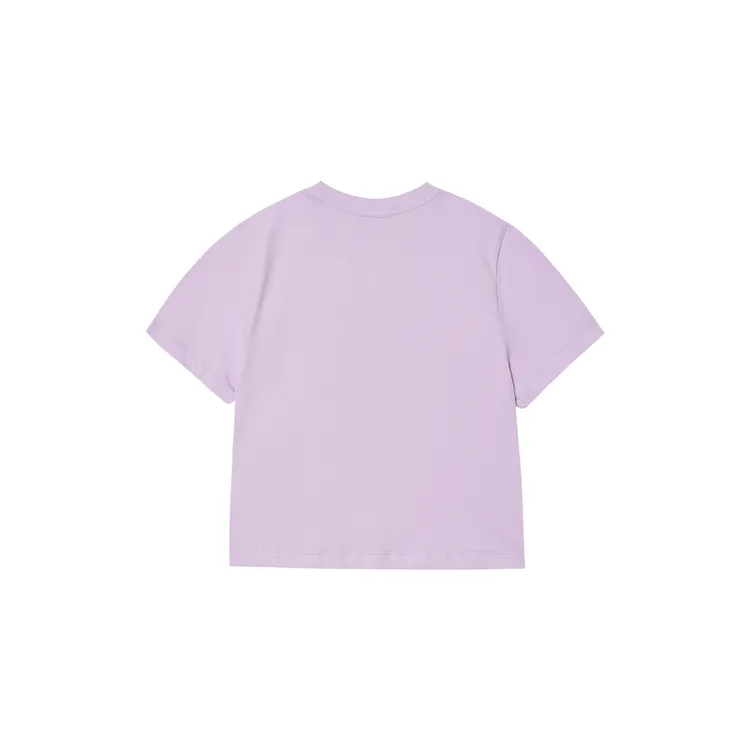 Áo Thun Alient Bear Crop Tím nhạt