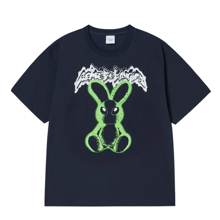 Áo Thun Neon Alien Rabbit Xanh navy