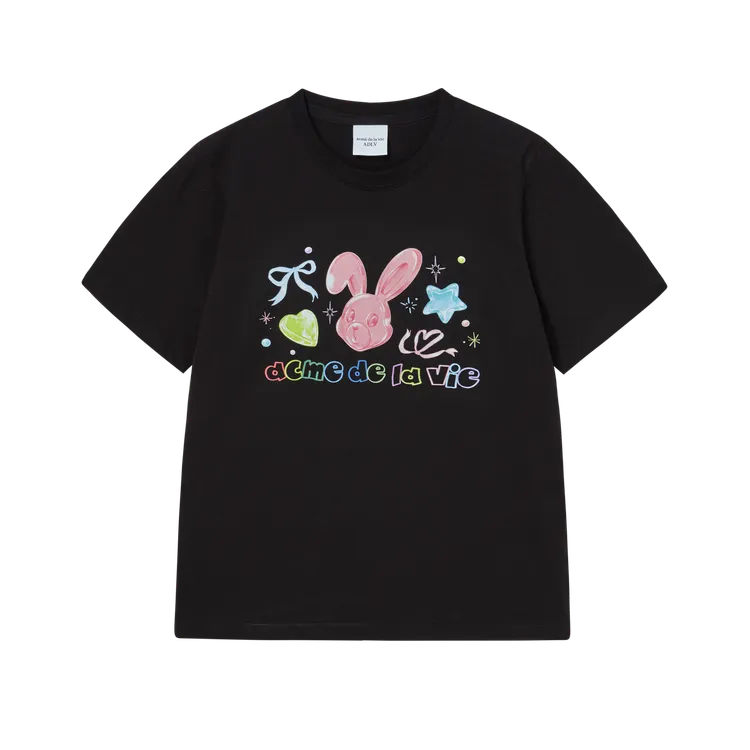 Áo Thun Twinkle Jewelry Bunny Woman Đen