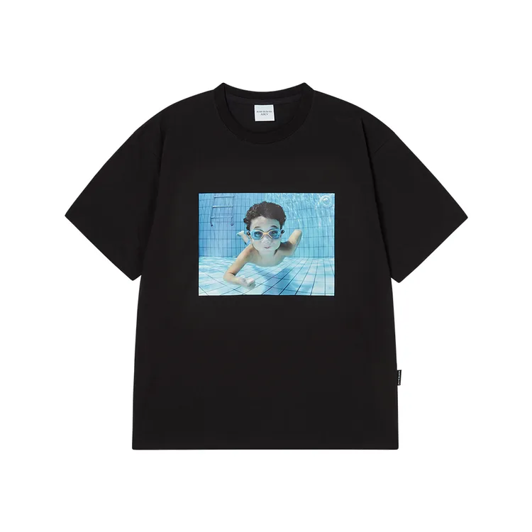 Áo Thun Baby Face Diving Boy Sleeve Đen (Overseas & Domestic Exclusive)
