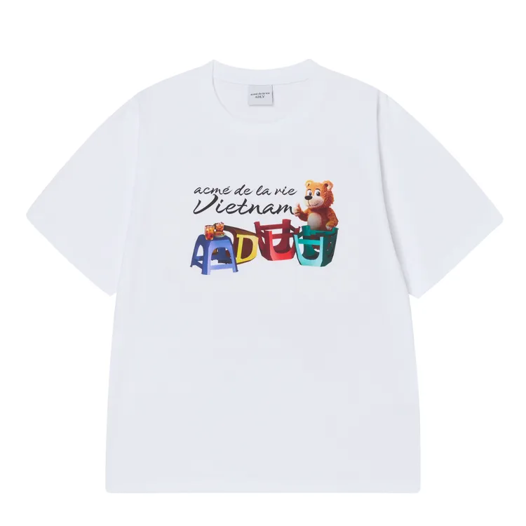 Áo Thun AC Bear X Trà Đá Vỉa Hè Vietnam Exclusive Trắng
