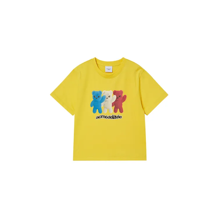 [KIDS] Áo Thun French Alien Bear Vàng