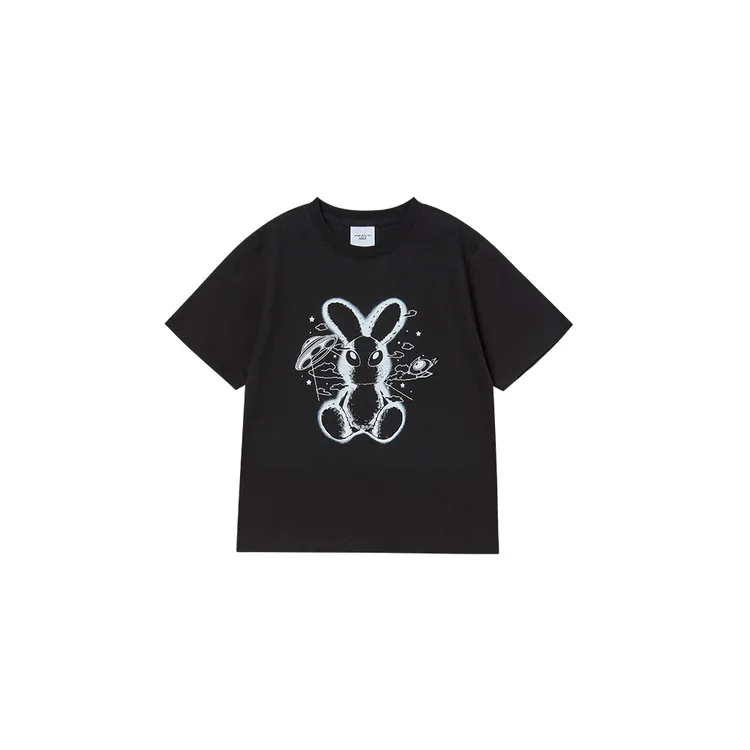 [KIDS] Áo Thun Solo Rabbit Alien Đen