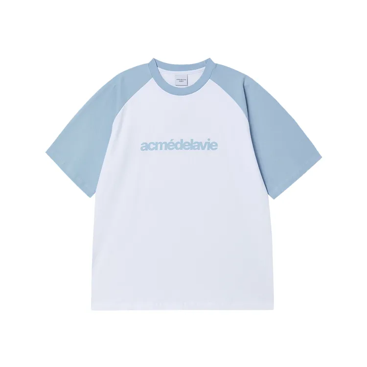 Áo thun Connect Logo Raglan Xanh Da Trời