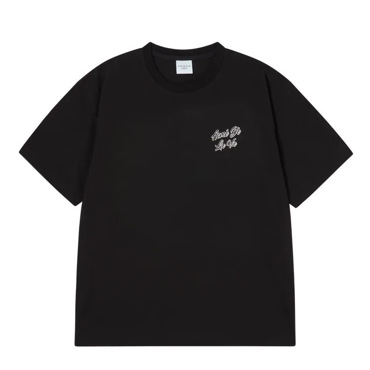 Áo Thun Outline Script Logo Đen