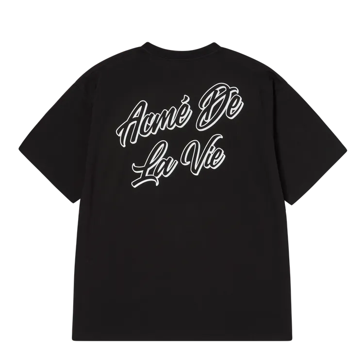 Áo Thun Outline Script Logo Đen