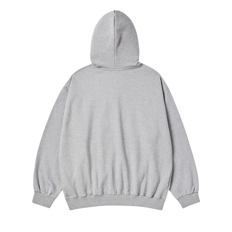 Áo Hoodie Kéo Khóa Box Basic Muối Tiêu