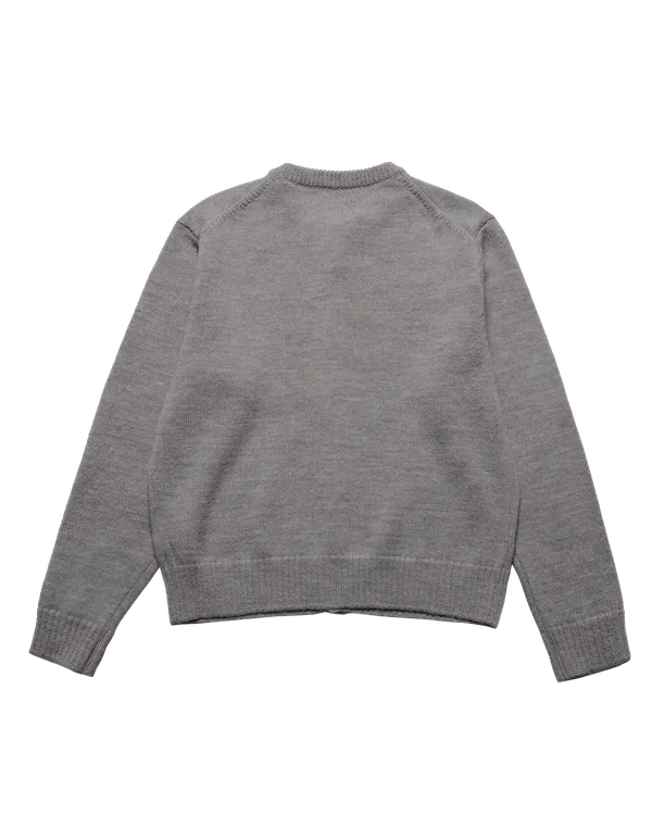 &Aacute;o cardigan SOLID CREW NECK X&aacute;m