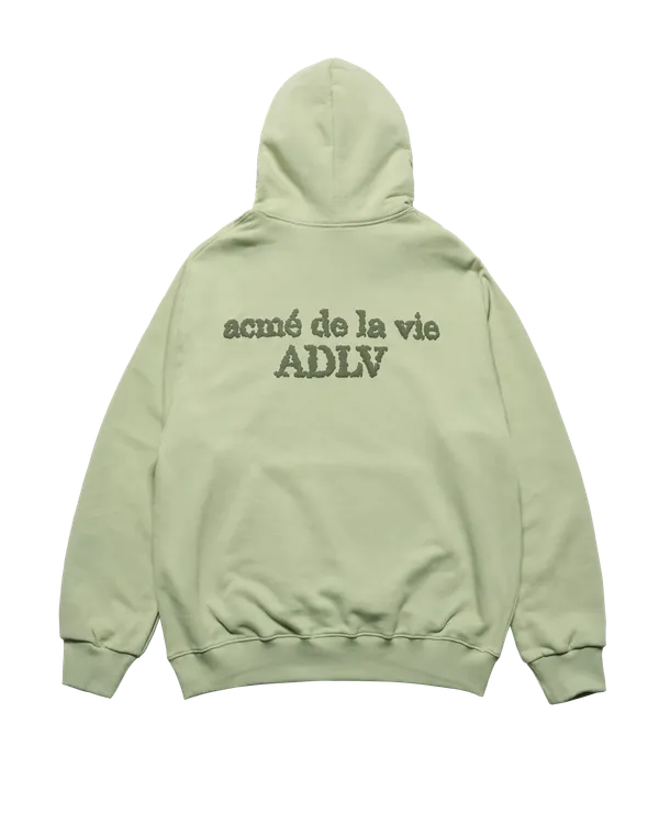 &Aacute;o hoodie BUMPING BASIC LOGO Xanh olive