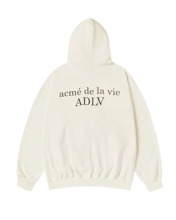 &Aacute;o hoodie BASIC LOGO NAPPING SEASON2 Trắng ng&agrave;