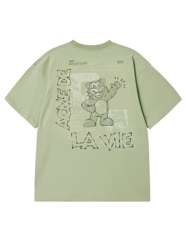 &Aacute;o thun HELLO AC BEAR Xanh olive