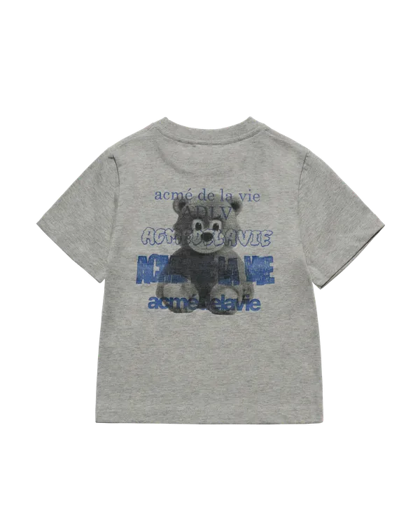 &Aacute;o thun ngắn tay KIDS AC BEAR LAYERED Muối ti&ecirc;u