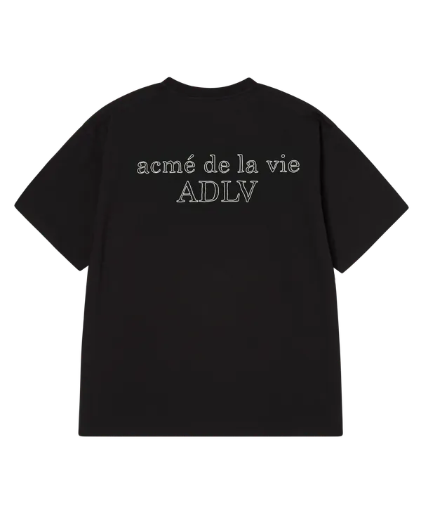 &Aacute;o thun BORDER LINE BASIC LOGO SEASON2 Đen