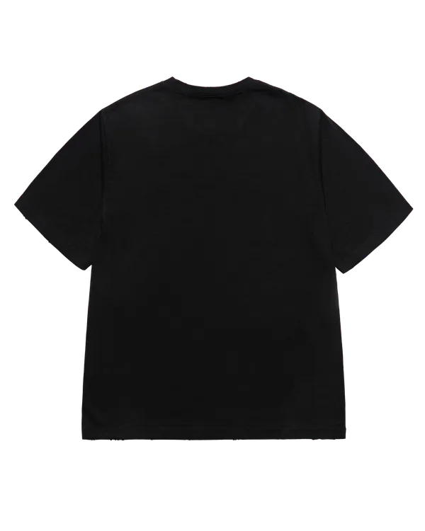 &Aacute;o thun ngắn tay LETTERING LAYER LOGO Đen