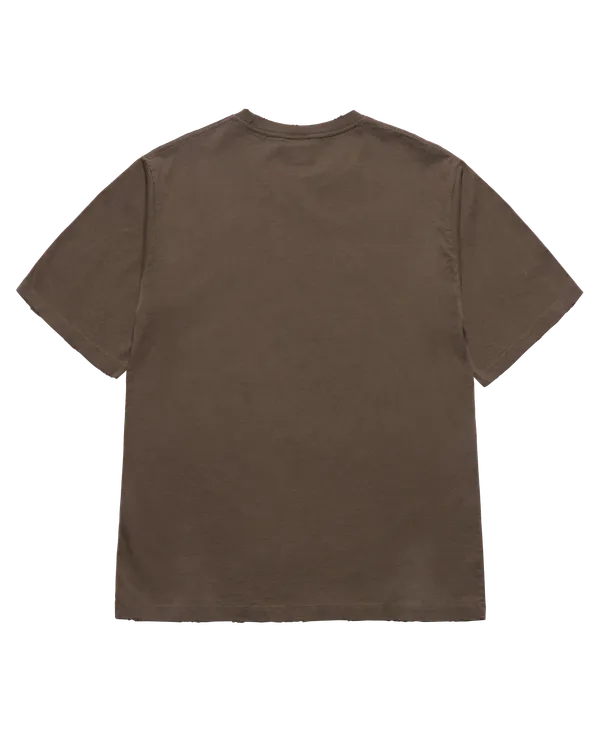 &Aacute;o thun ngắn tay LETTERING LAYER LOGO Ca cao