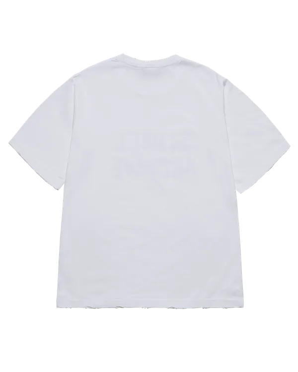 &Aacute;o thun ngắn tay LETTERING LAYER LOGO Trắng