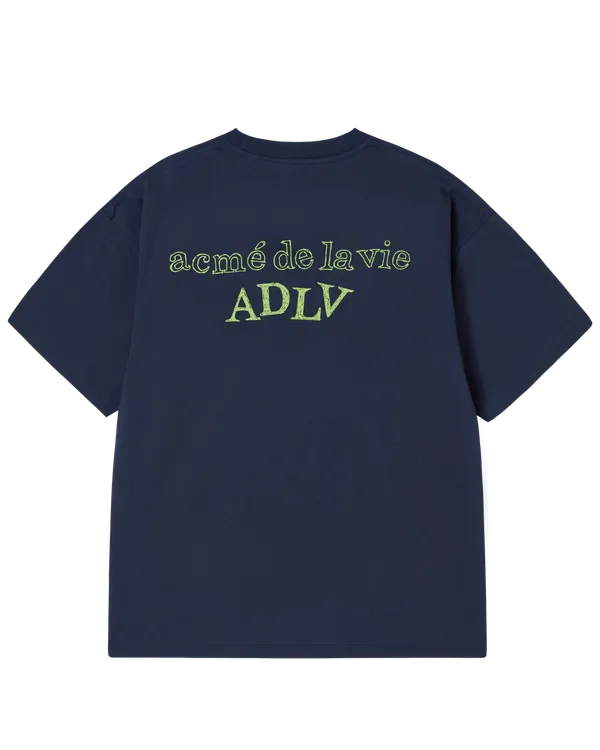 &Aacute;o thun SHAKE BASIC LOGO Xanh navy