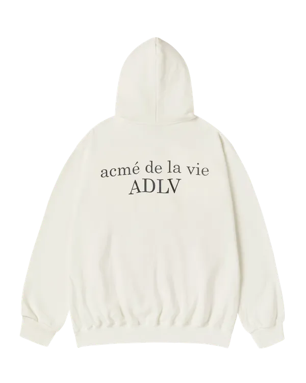 &Aacute;o hoodie BASIC LOGO NAPPING SEASON2 Trắng ng&agrave;