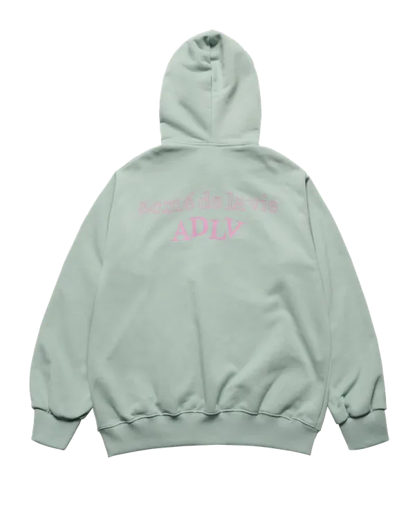 &Aacute;o hoodie k&eacute;o kh&oacute;a SHAKE BASIC LOGO Xanh l&aacute; s&aacute;ng