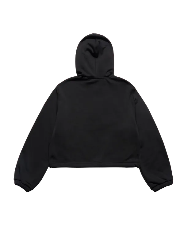 &Aacute;o hoodie WOMAN FLEECE BONDED Đen