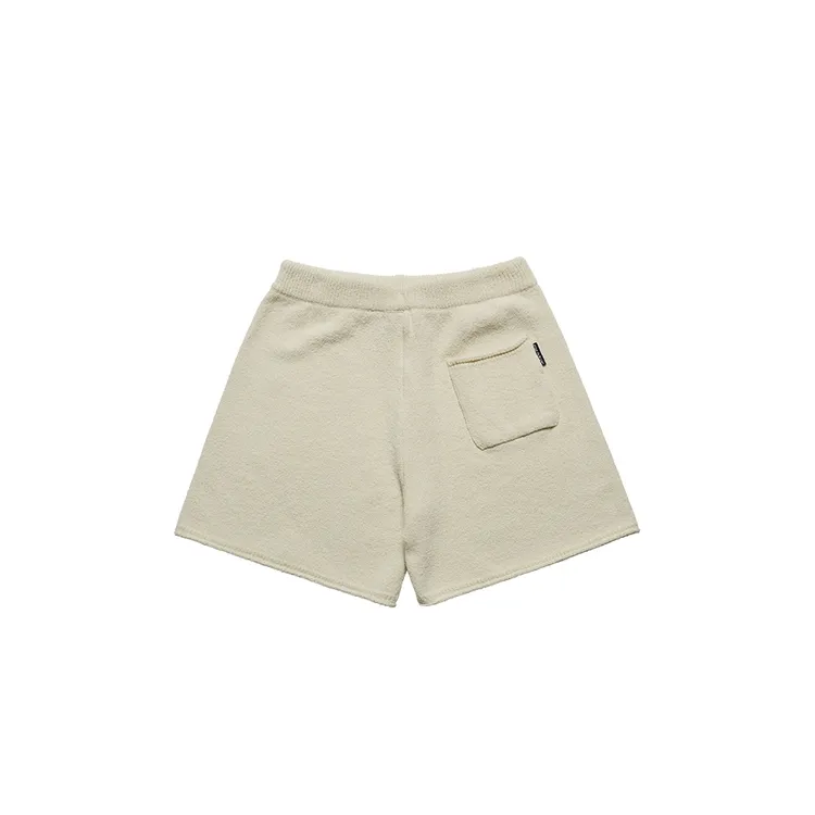 Quần short WOMAN BOUCLE KNIT Kem