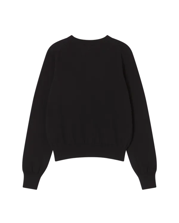 (Pre-order) &Aacute;o cardigan cổ tr&ograve;n WOMAN BASIC Đen