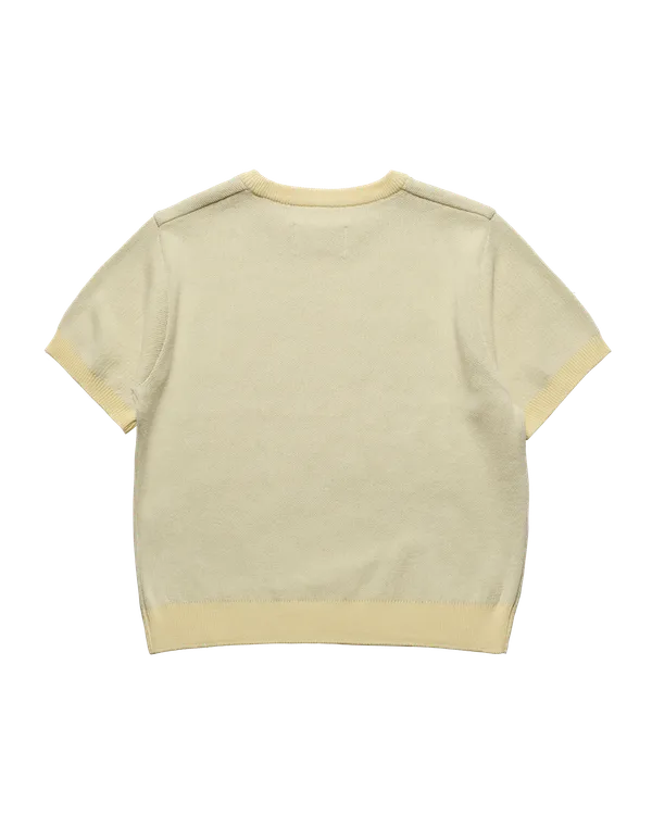 &Aacute;o nỉ WOMAN BASIC V&agrave;ng nhạt