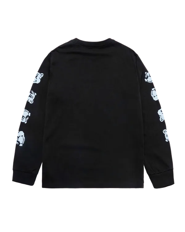 &Aacute;o thun d&agrave;i tay PUFF AC BEAR Đen