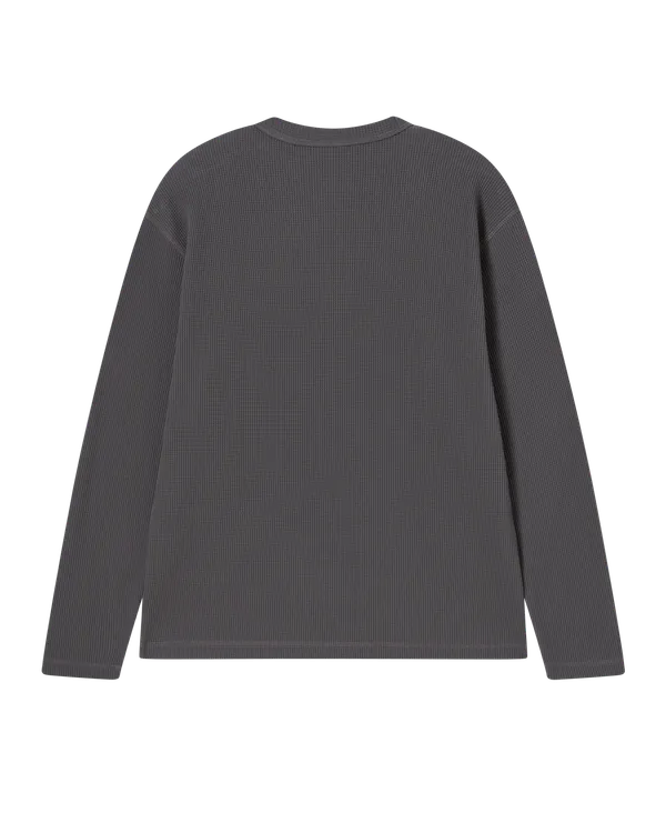 (Pre-order) &Aacute;o thun d&agrave;i tay ADLV HENLEY NECK WAFFLE Than ch&igrave;