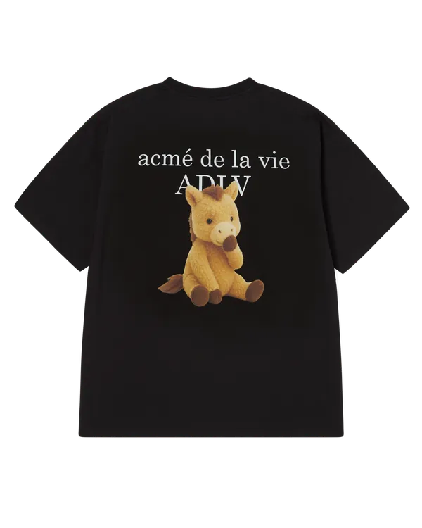 &Aacute;o thun HORSE BASIC LOGO Đen