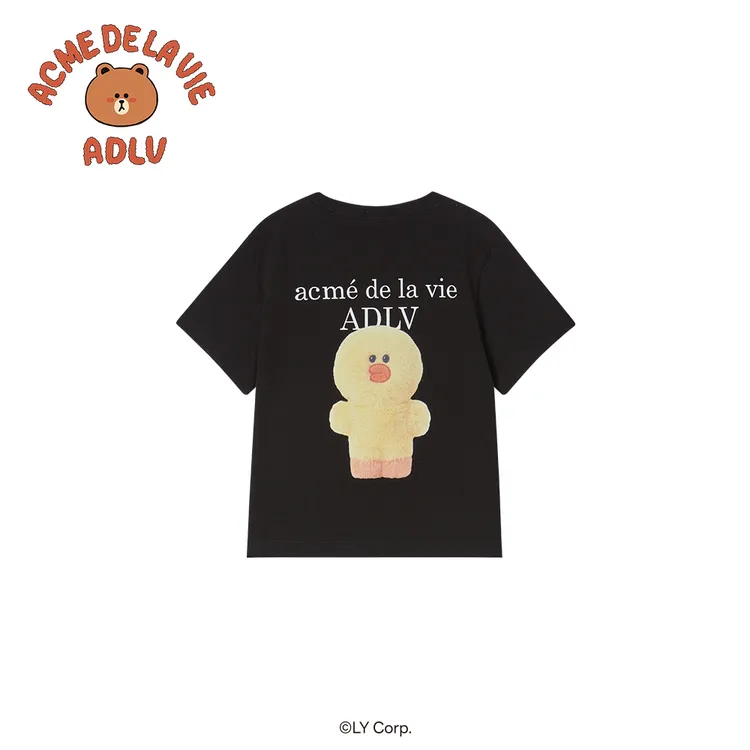 &Aacute;o thun KIDS BASIC LINE FRIENDS Đen