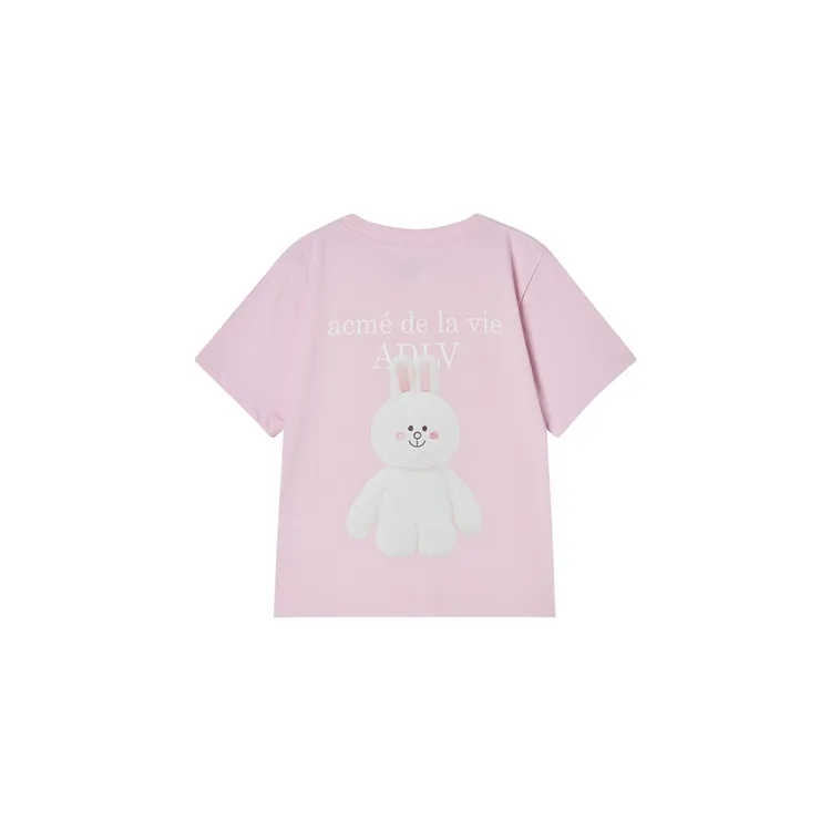 &Aacute;o thun KIDS BASIC LINE FRIENDS Hồng nhạt