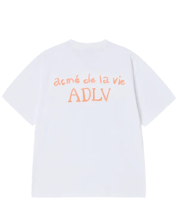 &Aacute;o thun  CURSIVE LOGO Trắng