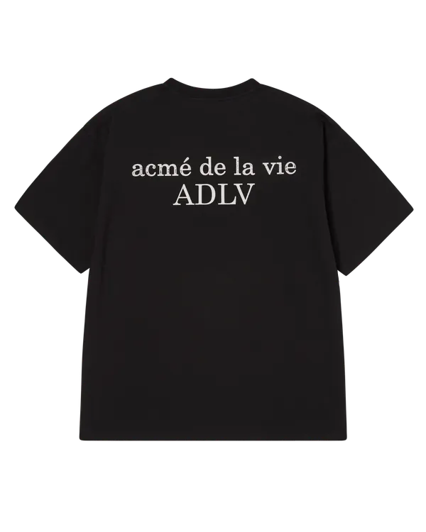 &Aacute;o thun FLOCKING BASIC LOGO Đen
