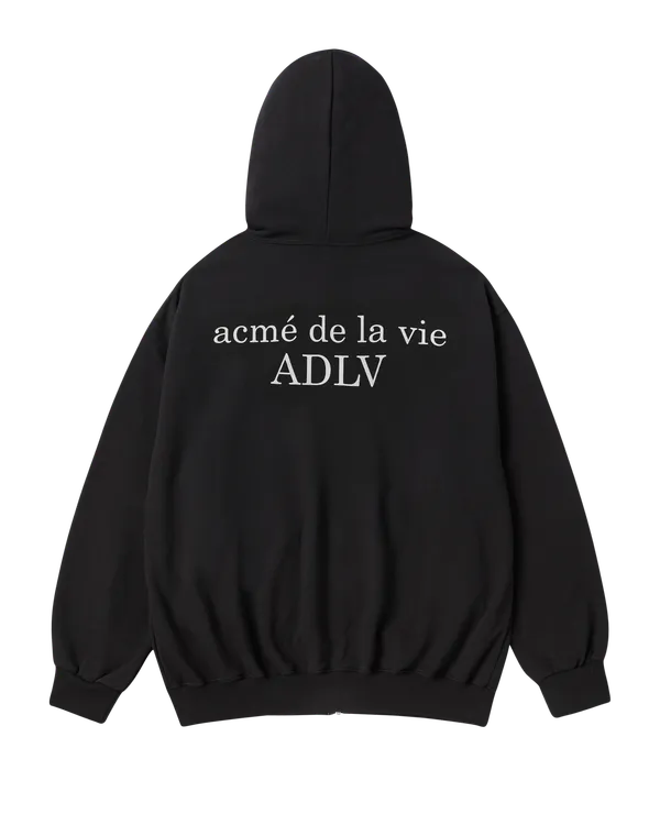 &Aacute;o hoodie k&eacute;o kh&oacute;a BASIC AC BEAR Đen