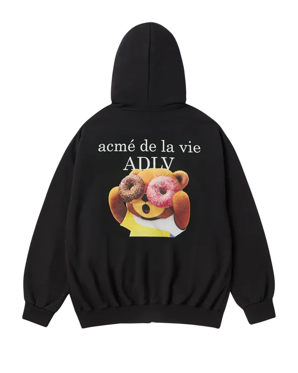 &Aacute;o hoodie AC BEAR x BABY FACE Đen