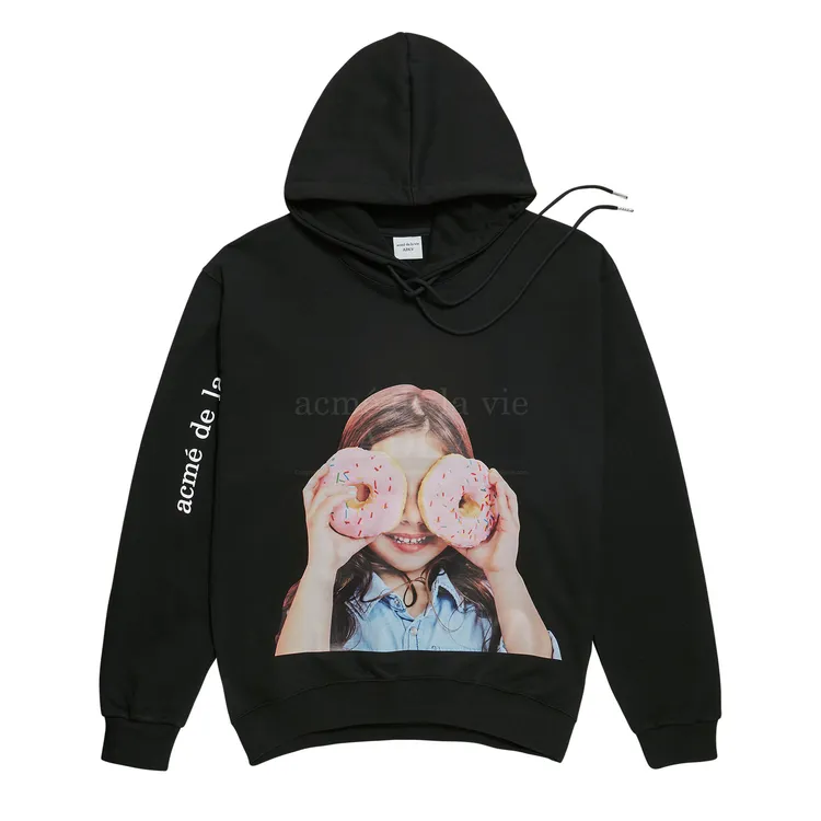 Áo Hoodie Baby Face Donut 3 Đen