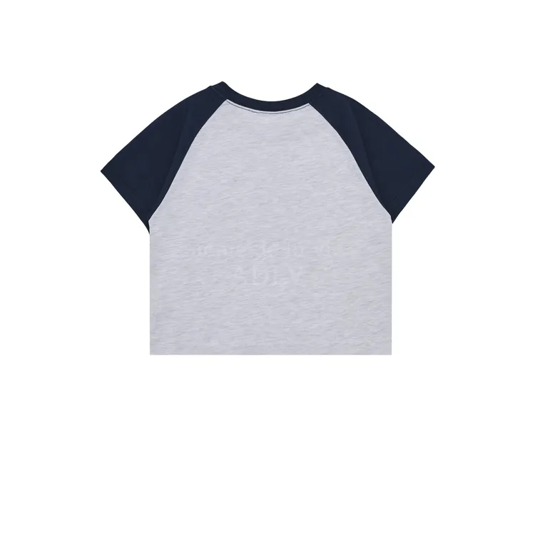 Áo Thun ADLV Crop Twinkle Script Logo Navy