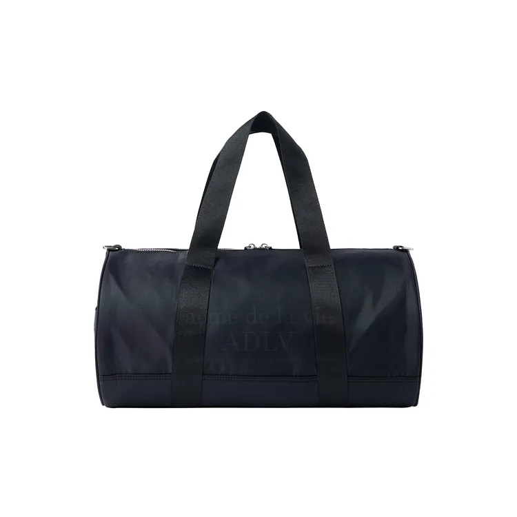 Túi Duffel Basic Logo Ripstop Two-Way Đen