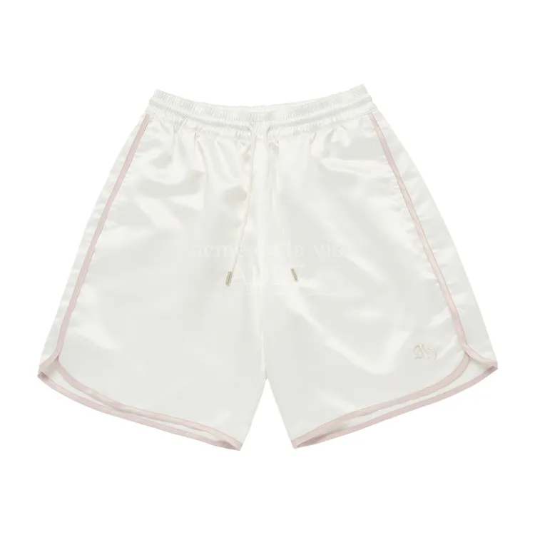 Quần Short Nam Satin Semi Boxing Trắng Ngà
