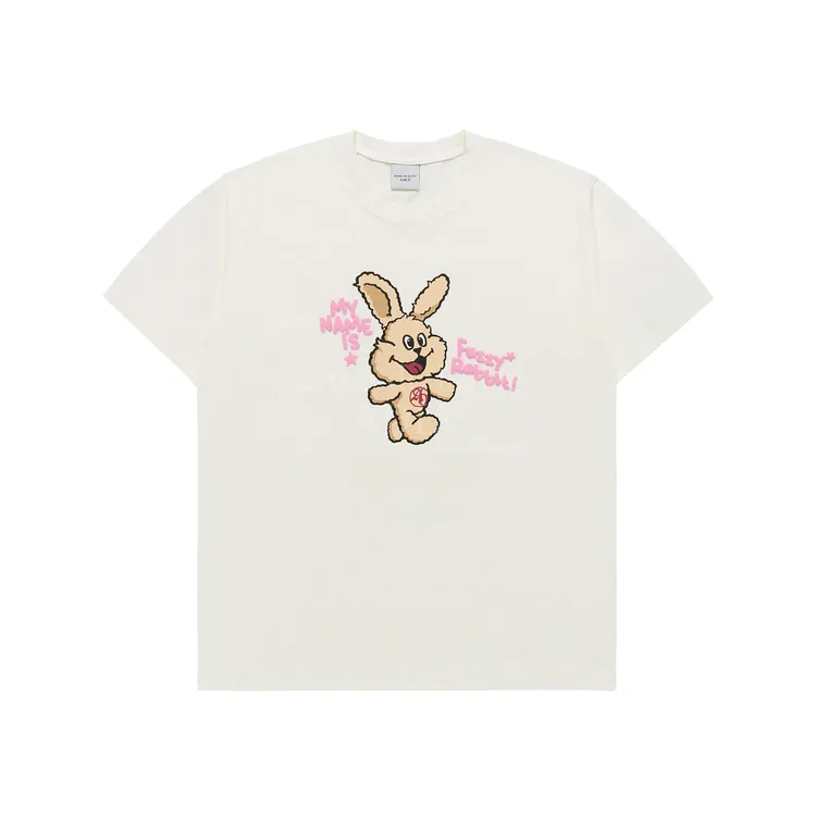 Áo Thun ADLV My Name Is Fuzzy Rabbit Kem