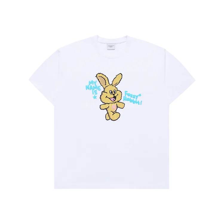 Áo Thun ADLV My Name Is Fuzzy Rabbit Trắng