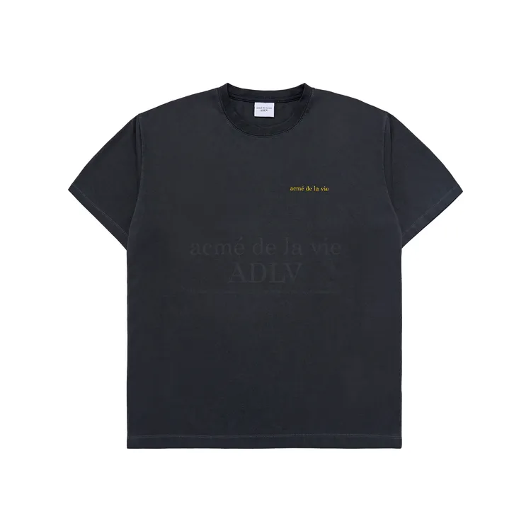 Áo Thun ADLV Basic Logo Bio Washing Đen