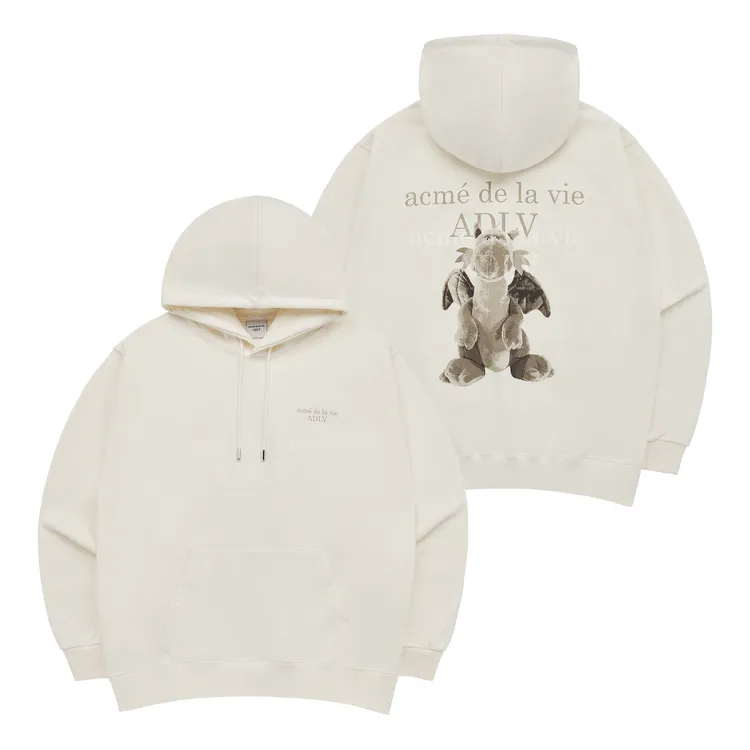 Áo Hoodie ADLV Fuzzy Dragon Kem
