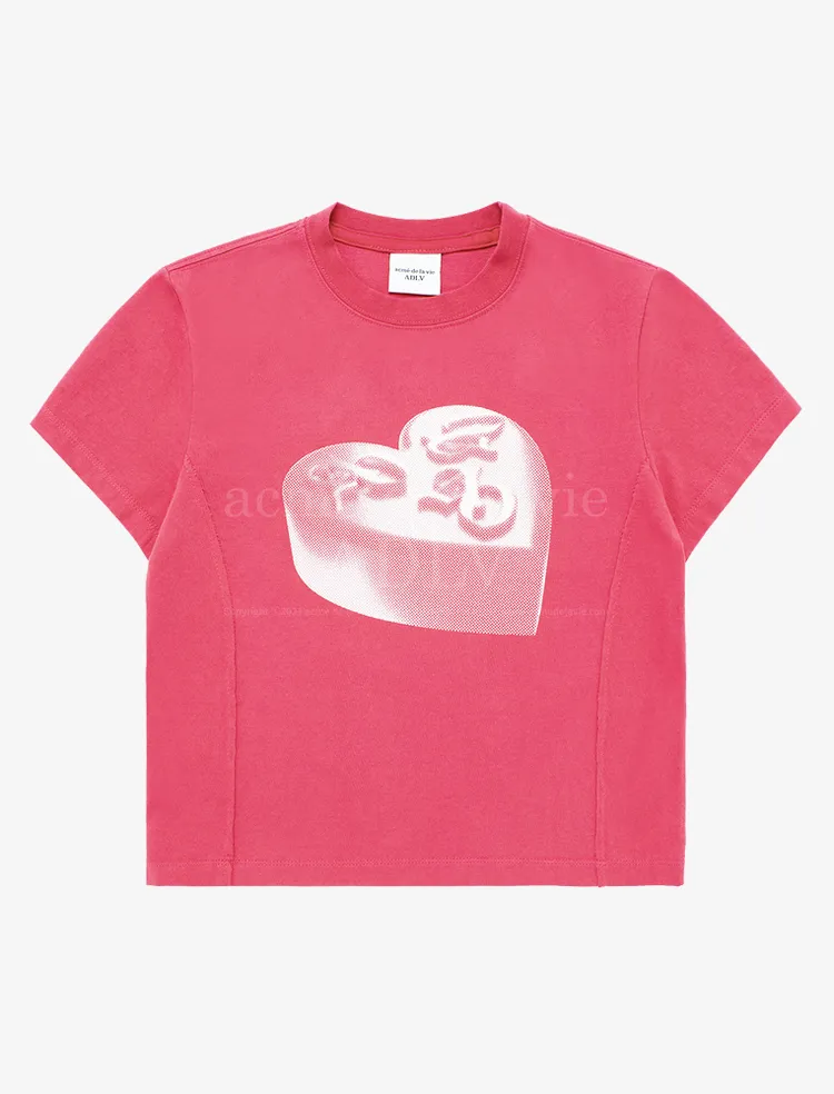 Tシャツ・カットソー [ADLV]The Powerpuff Girls gradient curlylogo crop t-shirts ADLV x THE POWERPUFF GIRLS GRADIENT CURLY LOGO CROP T-SHIRT