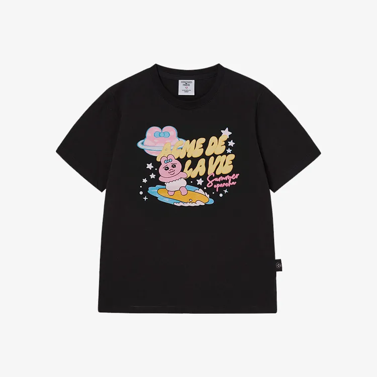 Tシャツ・カットソー [ADLV] SEASIDE RESORT OPANCHU USAGI SHORT SLEEVE T-SHIRT ADLV SEASIDE RESORT OPANCHU USAGI SHORT SLEEVE T-SHIRT BLACK