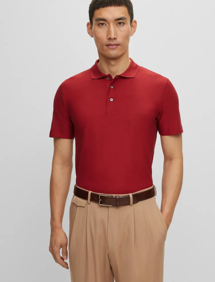 Áo polo cotton pha lụa