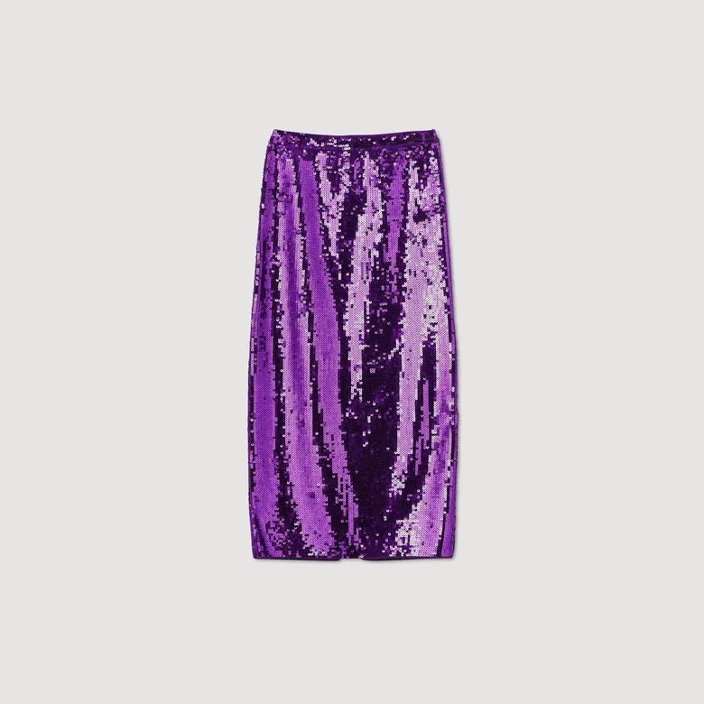 Chân váy midi sequin 34 Xanh lá