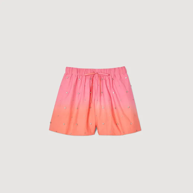 Quần short đính đá 36 Hồng