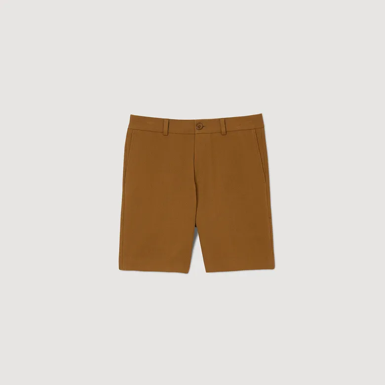 Quần short cotton 40 Camel
